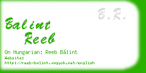 balint reeb business card